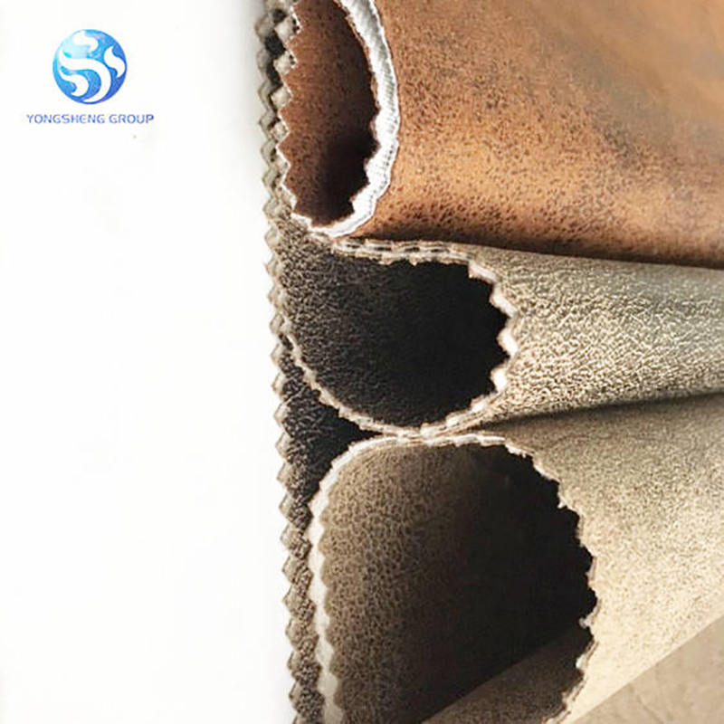 Hangzhou YS good quality Bronzed suede faux leather fabric for chair and car seat