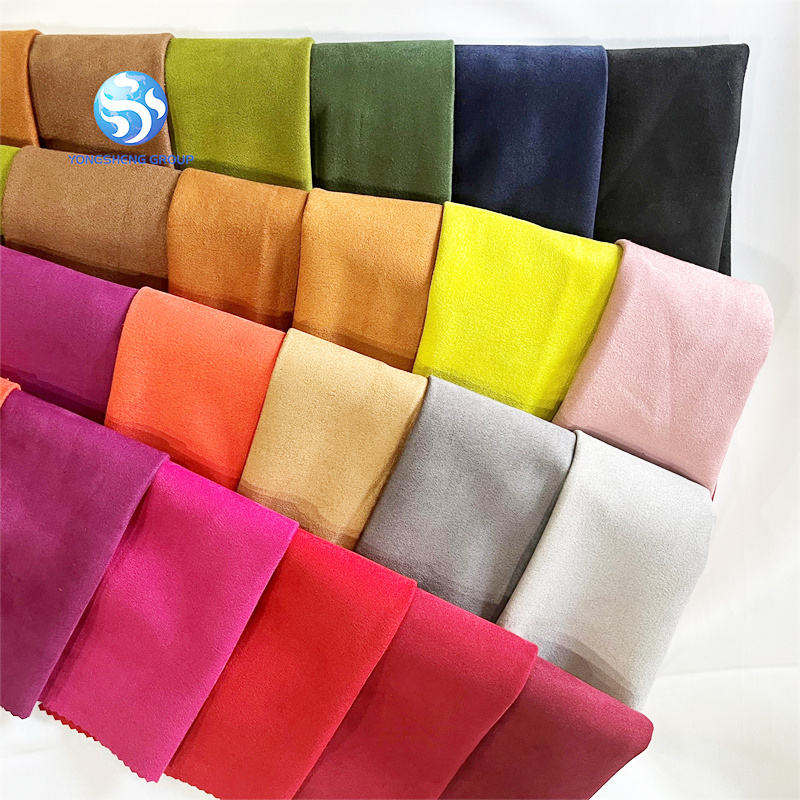 Wholesale Comfortable And Soft 75D Polyester Suede Ultra Durable Fabric Suede Fabric For Upholstery