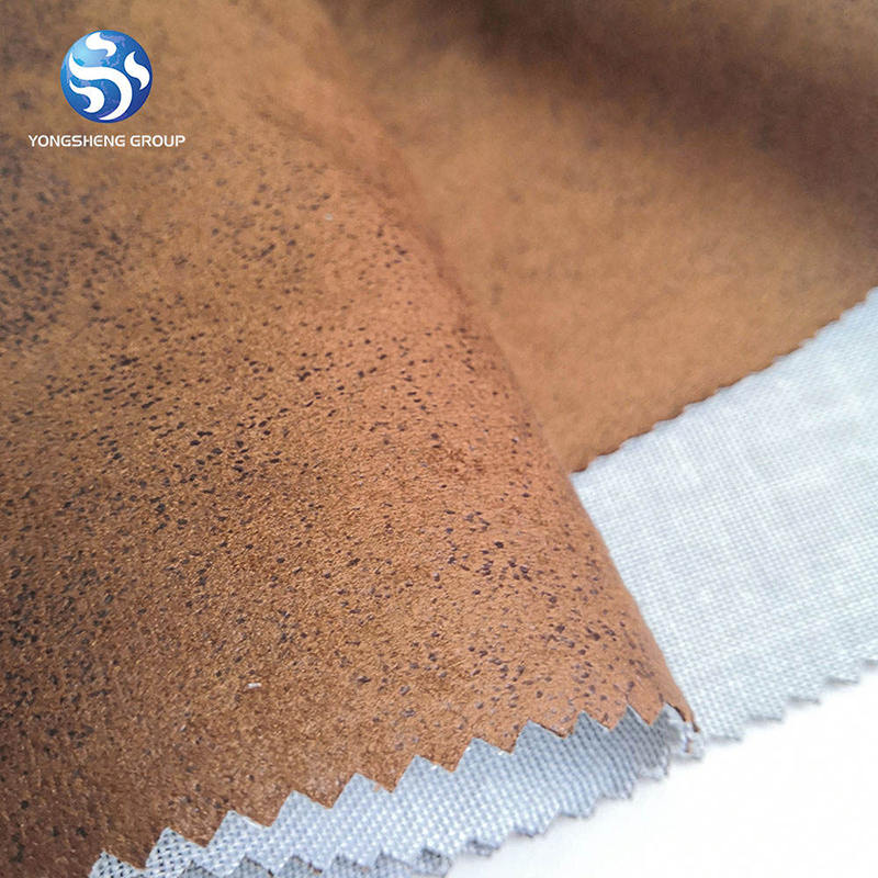High Quality Polyester Bronzed Suede dress Fabric, Car Seats, Wholesale Faux Leather sofa Fabric Upholstery