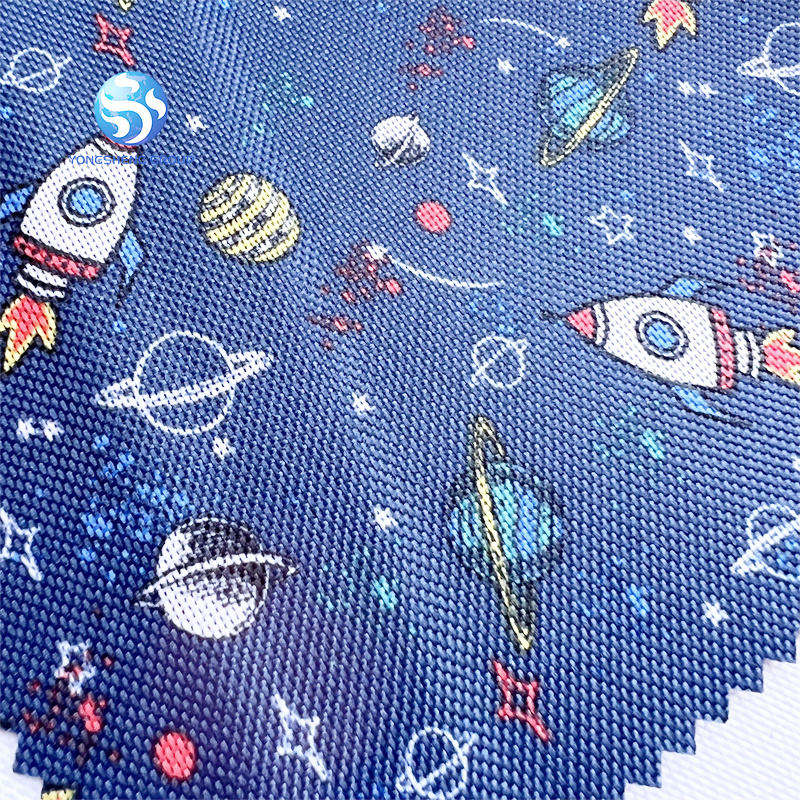 Custom Cartoon Printed Pvc Coated Oxford Bag Fabric Printed Fabric For Backpack Bags