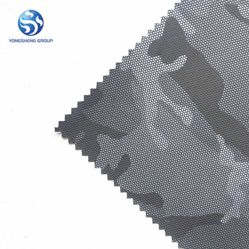 Environmental friendly 600D camo printed Oxford fabric with PVB laminated for tool bag