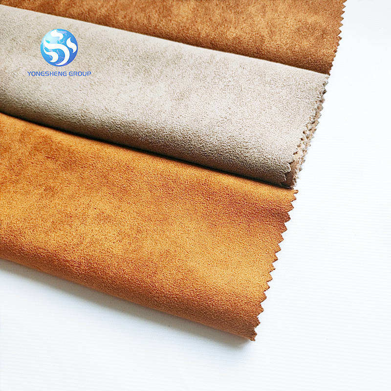100% polyester micro woven suede fabric for car seat Wholesale Micro Woven Pu Shoes Synthetic Leather Suede Fabric Polyester Sue